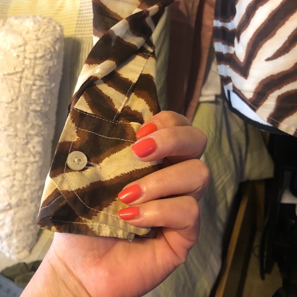 Michael kors button down blouse 1 - Picture 4 of 6